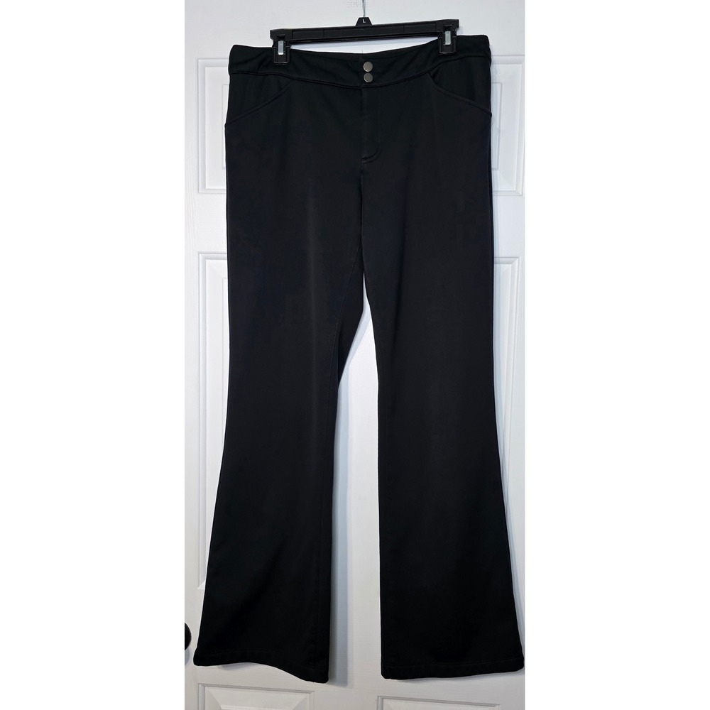 Lucy Womens Black‎ Bootcut Lightly Lined Activewear Pants Size 6